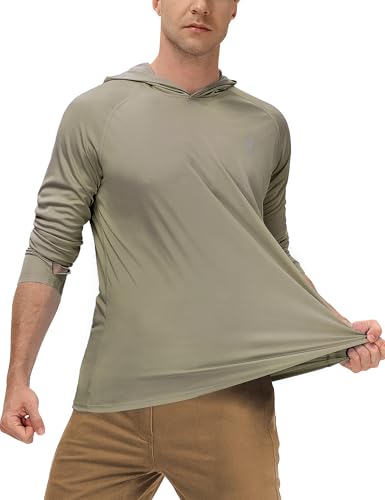 Roadbox Mens UPF 50+ Sun Protection Shirts, Outdoor UV Long Sleeve Fishing Hoodie Shirt for Hiking Running Workout Swimming2