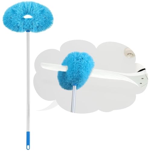 Image of Fan Blade Cleaner Microfiber Duster Mop for Ceiling Fan Cleaning Long Handle Dust Cleaning Brush for Home and Office Use