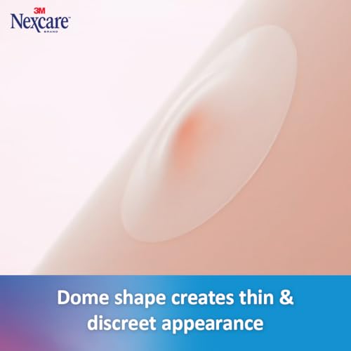 Image of Nexcare Thin and Transparent Acne Patch, Skin Cover Absorbs Pus and Oil from Clogged Pores, Made with hydrocolloid, tab Allows for Easy Removal from Liner - 39 Pimple Patches, 2-Pack