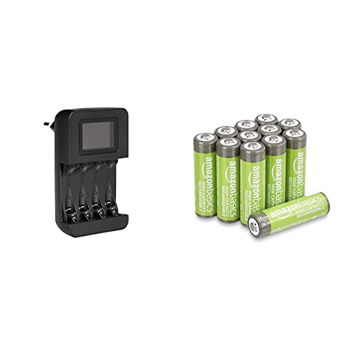 Piles rechargeables AA et chargeur LCD pour les jouets et les manettes de la maison