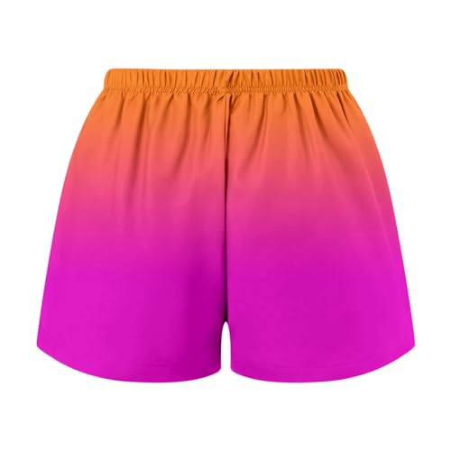 Lainuyoah Shorts femininos confortáveis com ajuste solto, perna longa, shorts de cintura alta, bermu