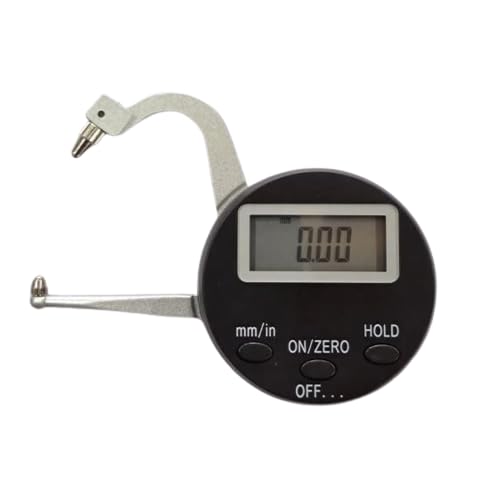 YUZUKI P Type Digital Thickness Gauge – 0–25mm Measuring Range, 0.01mm, Stainless Steel Construction, LCD Display