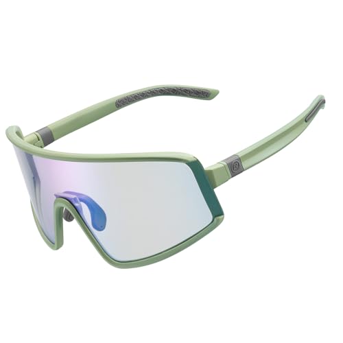 ROCKBROS Selbsttönende Fahrradbrille Herren Damen, UV400 Schutz, TR90 Rahmen, Ultraleicht Radsportbrille Sportbrille für Rennrad MTB