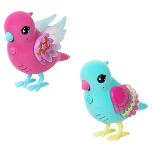 P L-RA Lil' Bird: Skyler, Interactive Pink Bird, 20+ Sounds, Light Up Wings, Ages 5+ - Lil' Birds Have Sparkly Light Up Wings, Inspired by The Night Sky and Shiny Ocean!