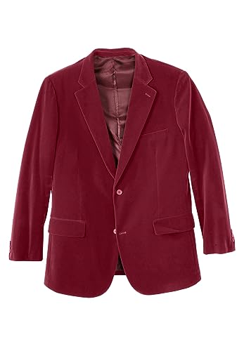 KingSize Men's Big & Tall Tall Velvet Blazer