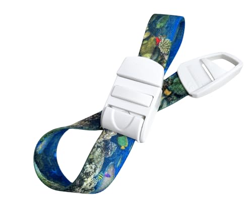 ROLSELEY Medical Tourniquet with Coral Reef/Ocean Fish Pattern with ABS Plastic Buckle Latex Free Elastic Band Perfect for Doctors, Nurses, Students and Paramedics