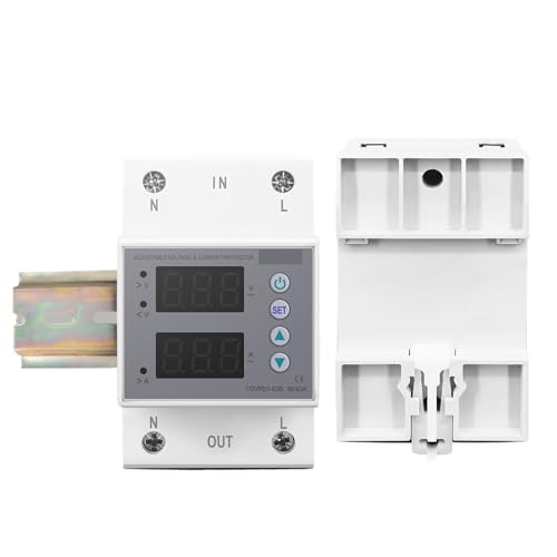 Relais de protection réglable 63A 230V pour rail DIN triphasé 3 pôles 54M - 5