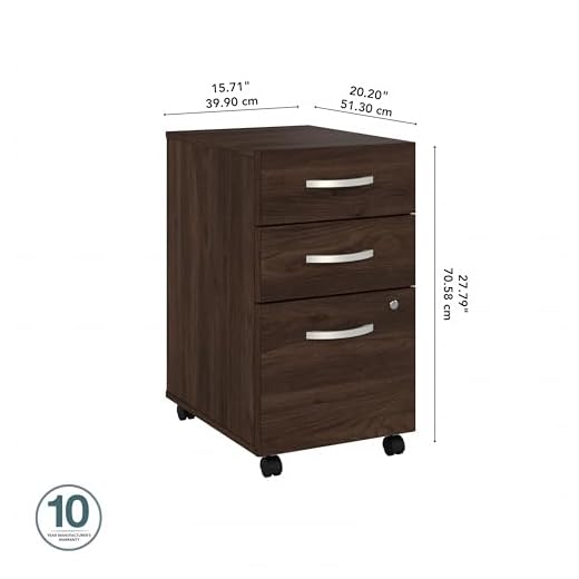 Bush Mobile File Cabinet with 3 Drawers