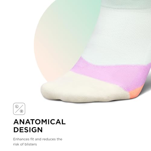 Image of Feetures Elite Light Cushion No Show Tab Sock Wave
