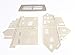Walthers Trainline HO Scale Model Two-Story House 3 x 7. 7.7 x 17.7cm