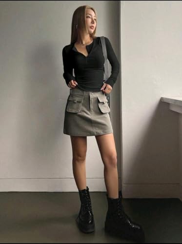 Image of Casual Regular Sleeves Solid Women Tops Henley Neck Top