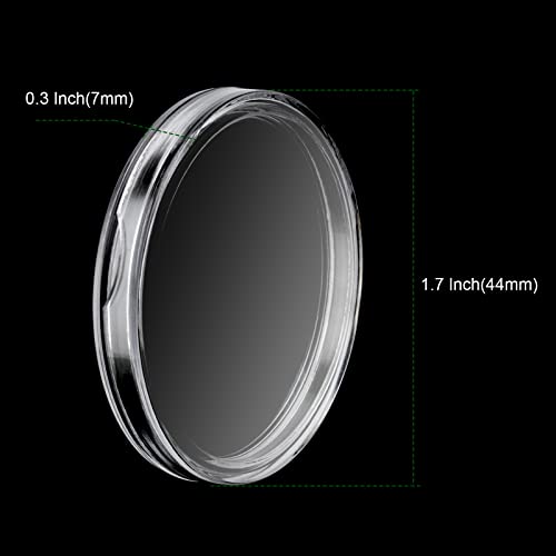 Capsulas plásticas para monedas transparentes 300 piezas 40 mm miniatura 2