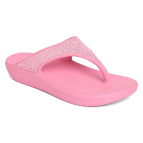 Image of GOLDSTAR SASHA-02 Pink Comfortable EVA Waterproof Slippers Flip Flops Chappals Cushioned Sliders Daily Use Slipper Slip-On Slipper /Sliders For Women