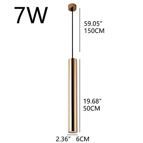 Suspension LED cylindre RAGGZZ 6x50cm avec eclairage directionnel blanc