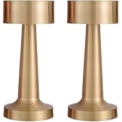 Lamparas De Mesa Usb Fivtsme 2PCS Lampara Mesa Led Recargable, Batería Recargable de 1800 mAh, Lampara Cargador Inalambrico, 3 Niveles de Ajuste de Brillo,Lampara Led Mesa interfaz USB, para Mesita Noche,Dormitorio