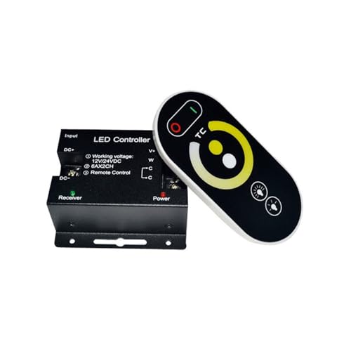 LED monochrome touch controller color box single-channel controller 6-key iron shell touch controller LED dimmer LED controller(