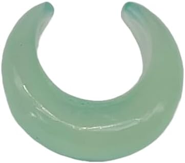 Natural Aqua Chalcedony Tribal Septum Crescent Pincher | Handcrafted Gemstone Nose Ring | Boho Ethnic Body Piercing Jewelry for Women & Men