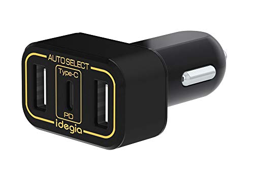 AXS ԍڗp POWER DELIVERY USB TYPE-C TYPE-A [d 3|[g 7.0A DC12/24V ubN X-223