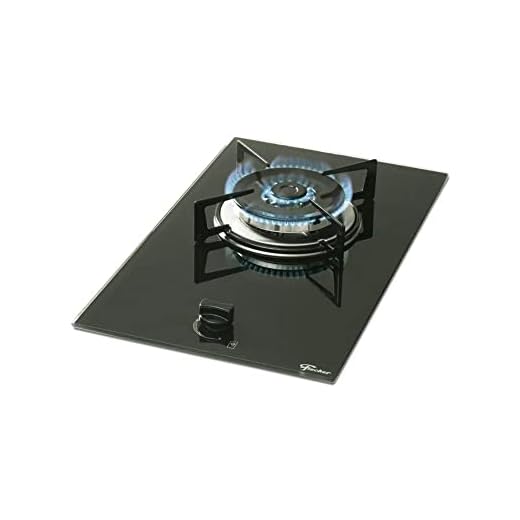 Cooktop Fischer 1 Boca TC Gás Mesa Vidro Preto Bivolt