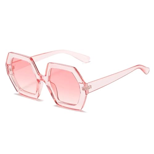 Lunettes de soleil pour femmes à verres dégradés anti-UV400 et monture géométrique