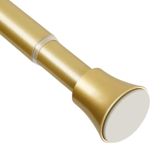 EBOATOP Tringle à rideau de douche réglable de 81,3 à 157,5 cm, sans perçage, antidérapante, doré