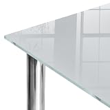 Decorative Glastischplatte 100x60 cm | Geschliffene Kanten | Dicke 4 mm