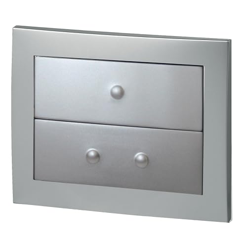 Wirquin 55719671 Plaque de commande wc suspendu Egal chromé avec système double chasse