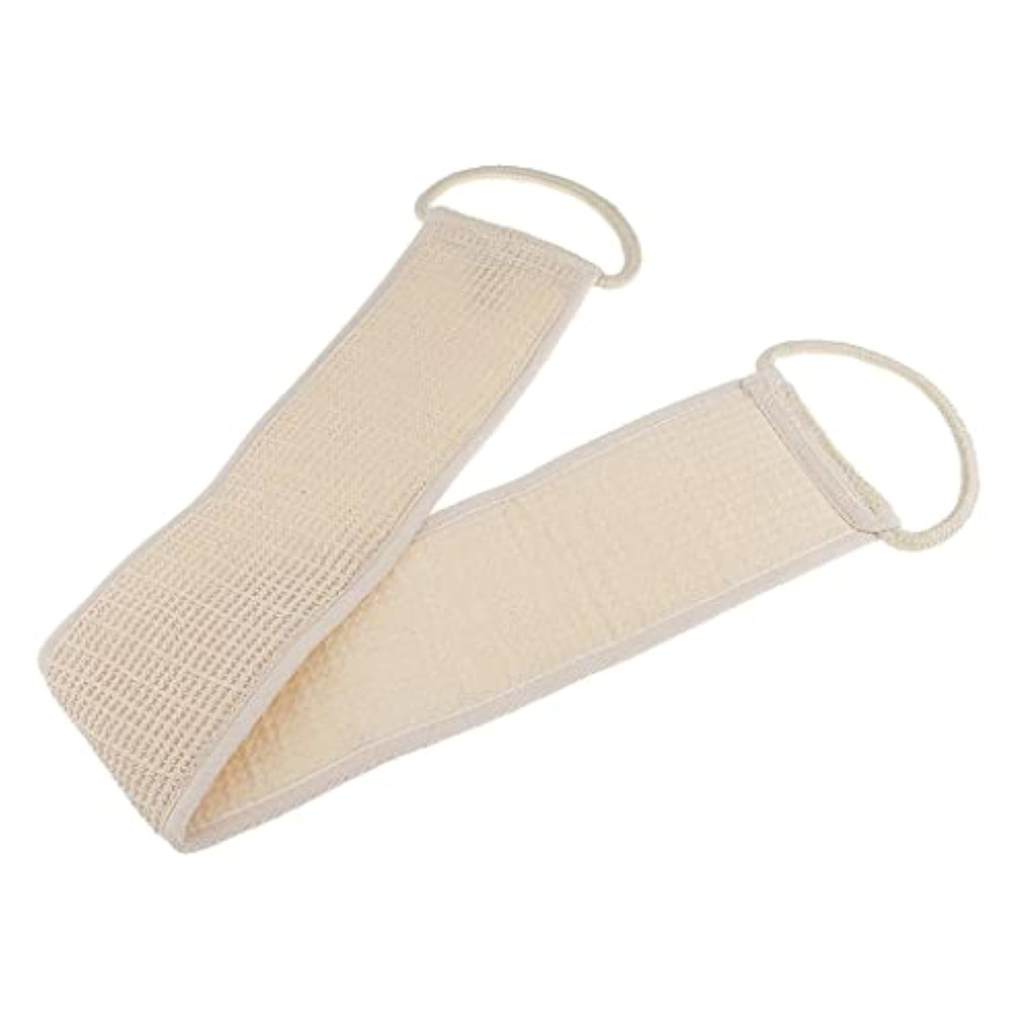 Natural Linen Exfoliating Back Scrubber Bath Shower Strap