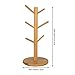 MyLifeUNIT Mug Holder Tree, Coffee Cup Holder with 6 Hooks (Yellow)