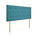 SUENOSZZZ-ESPECIALISTAS DEL DESCANSO Cabecero de Cama Helsinki con Patas nórdicas y tapizado en Tela para Camas de 105 (115 x 100 cm) Tela Turquesa