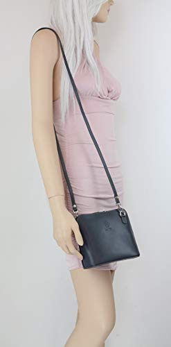 Sac cuir véritable rigide effet serpent Girly Handbags chic - 3