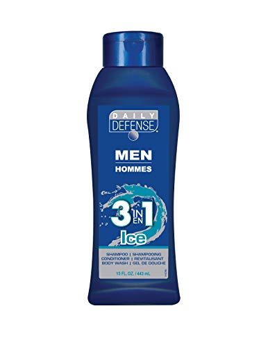 Daily defense mens 3 in 1 ice 15 fluid ounce