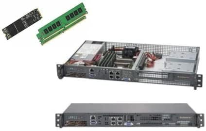 Supermicro SuperServer SYS-5018D-FN4T Intel Xeon D-1541 8-Core Dual 10GbE 1U Rackmount Customized System with Full Warranty (32GB RAM, 256GB M.2)