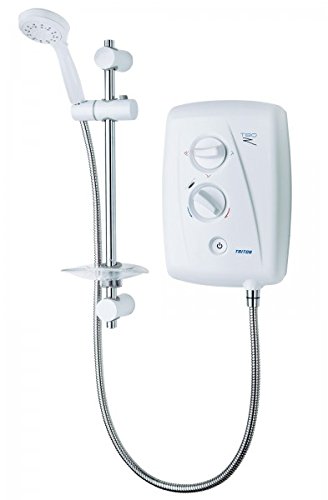 Triton T80Z White & Chrome Fast Fit Electric Shower 8.5kW with 5 Spray Rub Clean Shower Head (2)
