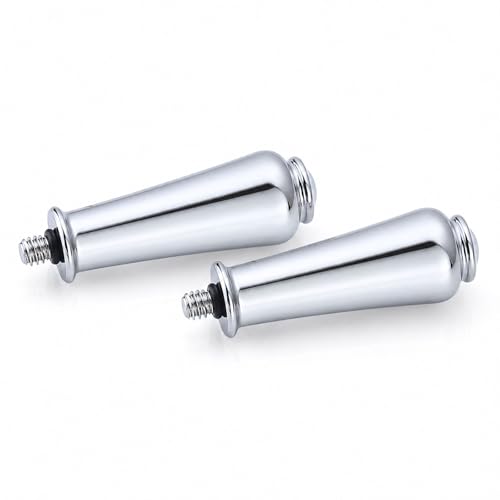 Replacement Bathroom Shower Handle Inserts Compatible with Moen 97372 97462 Monticello Faucet, Chrome Hot and Cold Lever Handles (2 Pack)