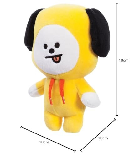 Aurora TeddyBär - BT21 Plüschtier - BT21 Fanartikel - BE Army - Größe Circa 18 cm - Offizielle Lizenz