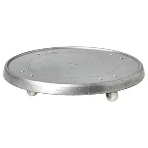 Ikea SOCKER Plant Mover, in/Outdoor, galvanized, 31 cm (12)