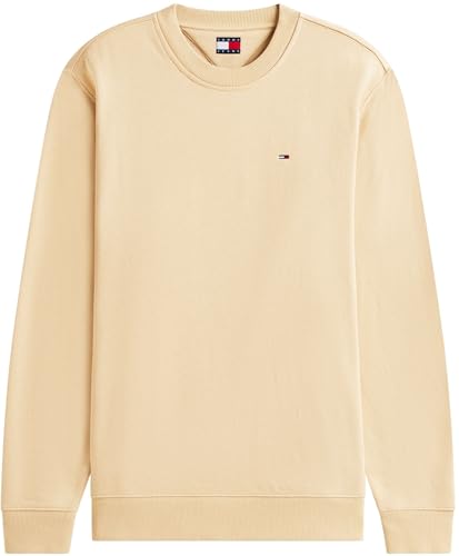 Tommy Jeans TJM Reg S Flag Crew Dm0dm20741 Herren-Sweatshirt, Beige (weiches Gold), XXL, Herren 5