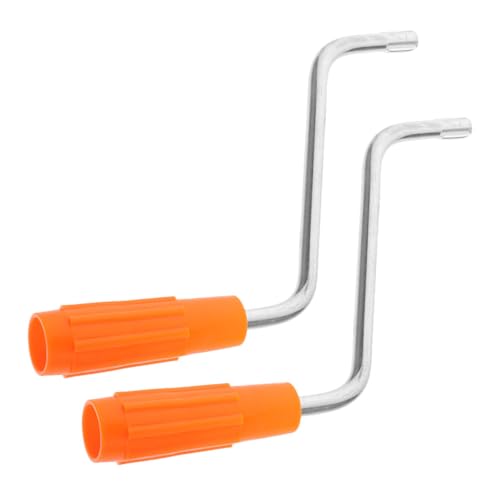 OATIPHO Mango Metálico Giratorio de Repuesto para Máquina Manual para Hacer Pasta, Accesorio para Máquina de Tallarines, 2 Piezas para Uso en Cocina Doméstica y Profesional