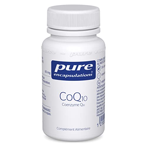 Pure Encapsulations - Coenzyme Q10 60mg - CoQ10 Biodisponible, Naturelle & Biologiquement Active - Obtenue par Fermentation - Haute Concentration - 30 Gélules Véganes Cover