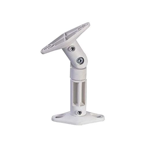 Monoprice Speaker Wall Mounting Bracket White (Max 10 lbs) Set of 2