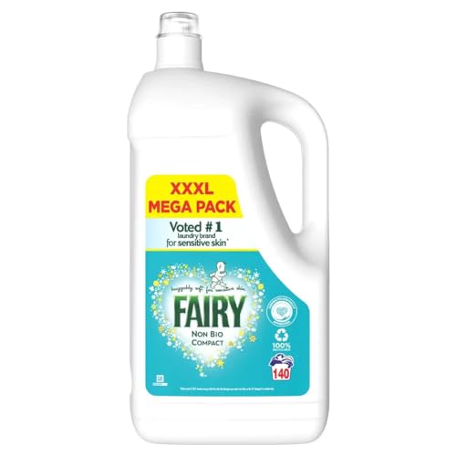 Fairy Non Bio Laundry Liquid XXXL Mega Pack 140 Wash 4.34L - Specially Formulated To Remove Tough Stains, Sucasa - Image 2