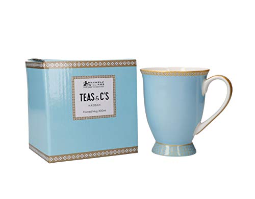 Maxwell & Williams Teas & C’s Kasbah Taza de Café de Porcelana, 300 ml – Turquesa