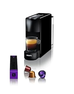 Nespresso Krups Machine à Café Essenza Mini Noir Cafetière à Capsules YY2910FD