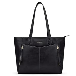 Missnine Tote Bag for Women with Zipper, Leather Purse and Handbags, Ladies Top-handle Shoulder Bags for Work, Casual, Travel