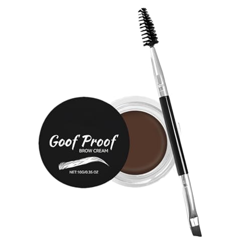 Dmuzsoih Pomada para Cejas - Crema Duradera Con Cepillo - Cejas Naturales Salvajes,Para Mujeres Niñas Adolescentes Todos Los Tipos Y De Piel Look Voluminoso Y Completo Hogar Exterior Viaje