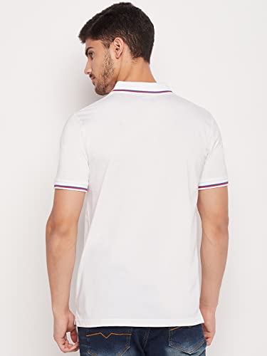 Image of UNIBERRY Men's Cotton Half Sleeves Solid Polo Neck T-shirt-MT4-BG 4XL