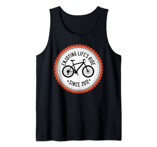 Camiseta Cool 10th Birthday 10 Year Old Mountain Biker Camiseta sin Mangas