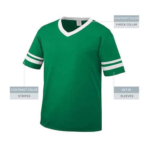 LAT Sportswear Boys' Augusta Sportswear Youth Sleeve Stripe Jersey2