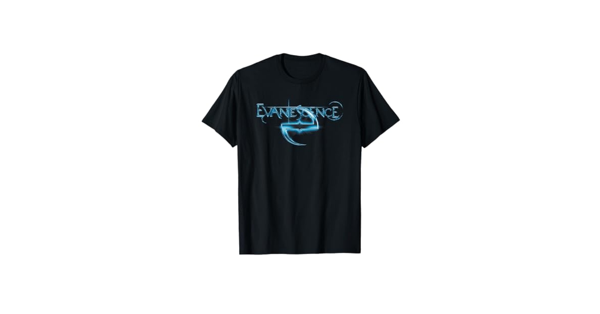 Amazon.com: Evanescence – Blue Glow Logo T-Shirt : Clothing